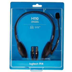 LOGITECH H110 stereo headset with microphone for PC