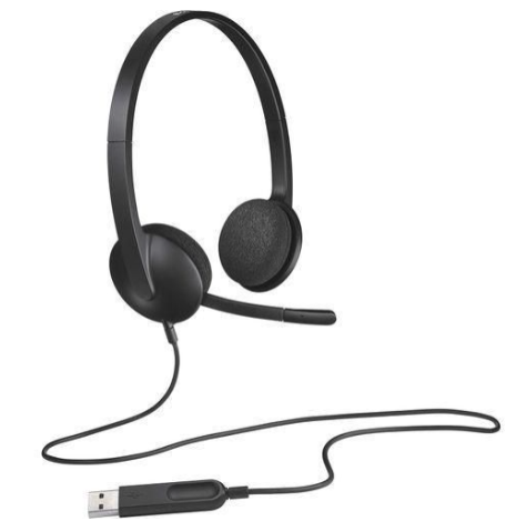 LOGITECH H340 USB headset with digital audio and microphone