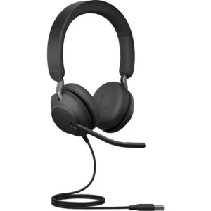 Jabra Evolve2 40 SE headset connected via USB-A to computer