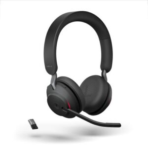 Jabra Evolve2 65 Flex stereo headset with Link380a USB-A Microsoft Version